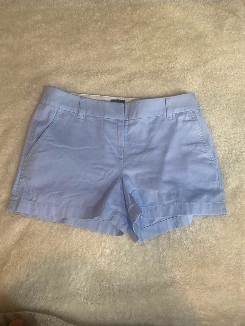 J. Crew Light Blue Cotton Mid-Rise Shorts Size 2 #H5616 - Picture 2 of 7
